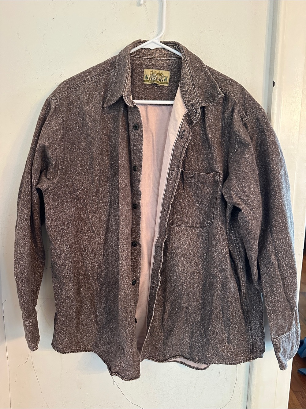 Vintage Cabela's Deerskin Soft CHAMOIS Lightweight Brown Shirt Jacket